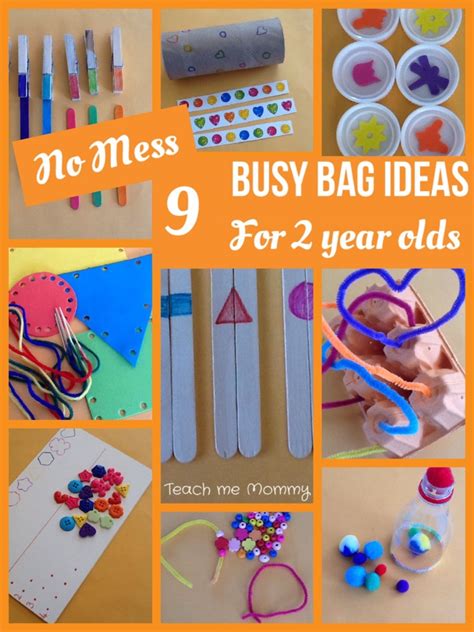 busy bags for 2 year olds